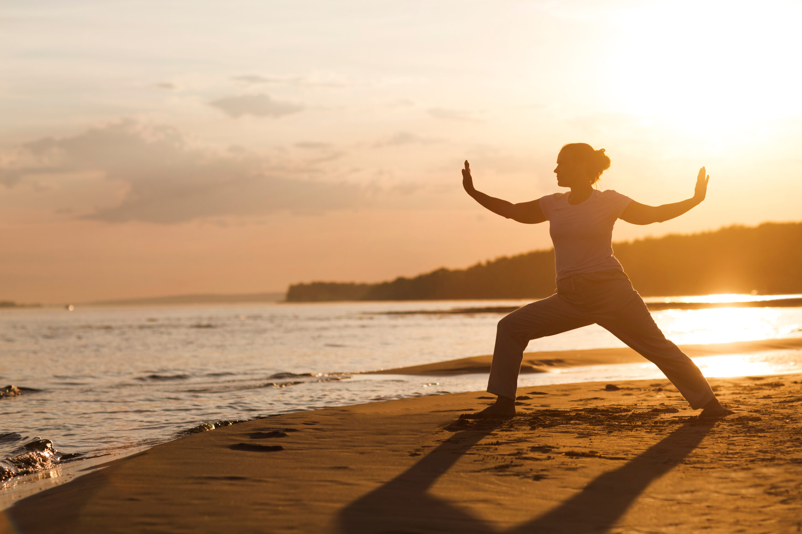 Woman Practicing Tai Chi